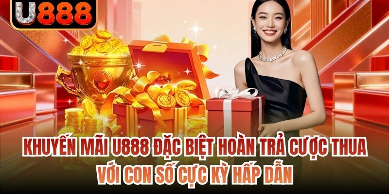 Khuyến mãi U888 đặc biệt hoàn trả cược thua với con số cực kỳ hấp dẫn