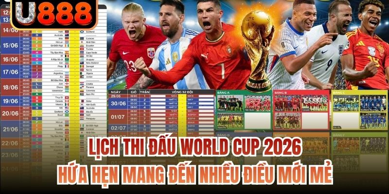 Lịch thi đấu World Cup 2026 hứa hẹn mang đến nhiều điều mới mẻ