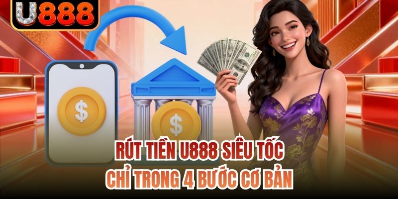 Rút tiền U888 siêu tốc chỉ trong 4 bước cơ bản